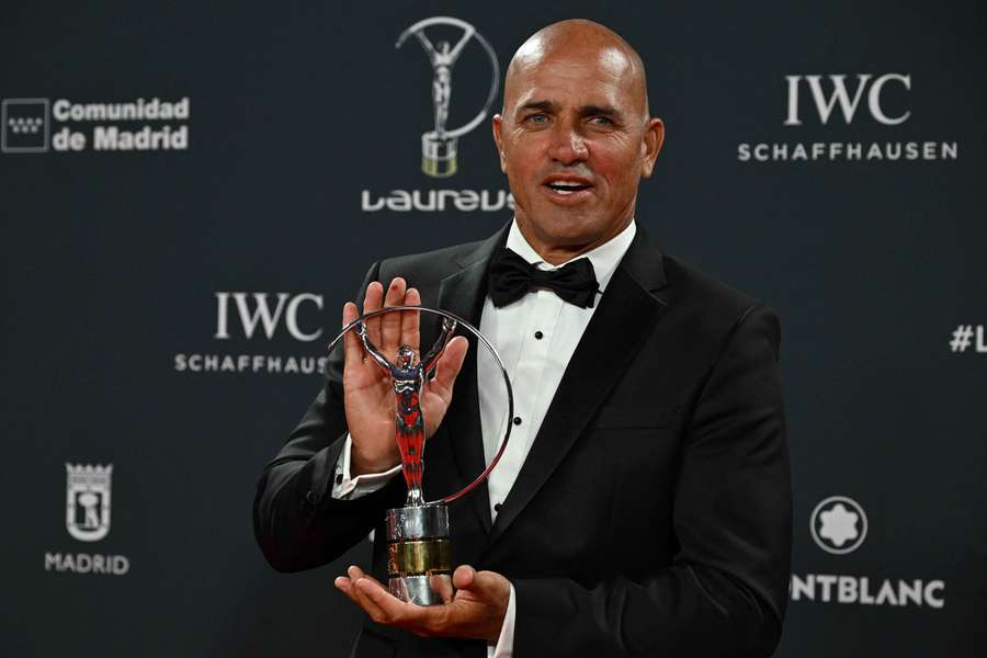 La leyenda del surf ganó el premio Laureus hace un mes