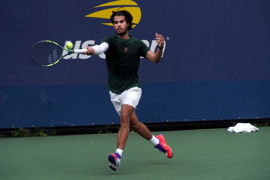 Carlos Alcaraz pe terenurile de la US Open Carlos Alcaraz pe terenurile de la US Open