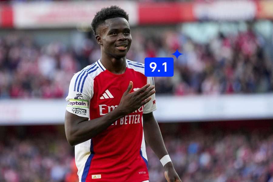 Arsenal's Bukayo Saka