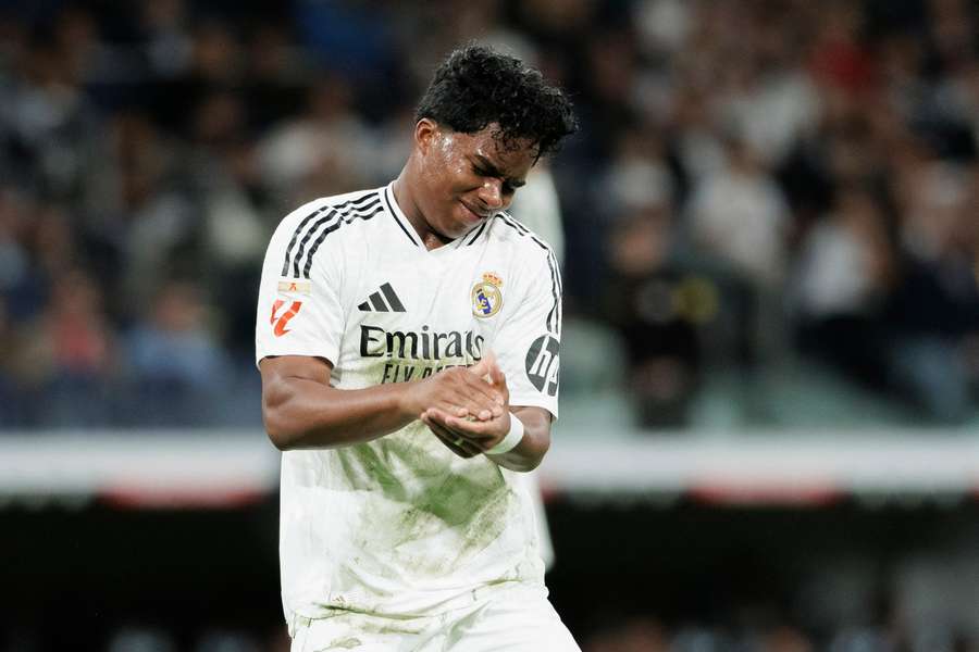 Endrick, con el Real Madrid