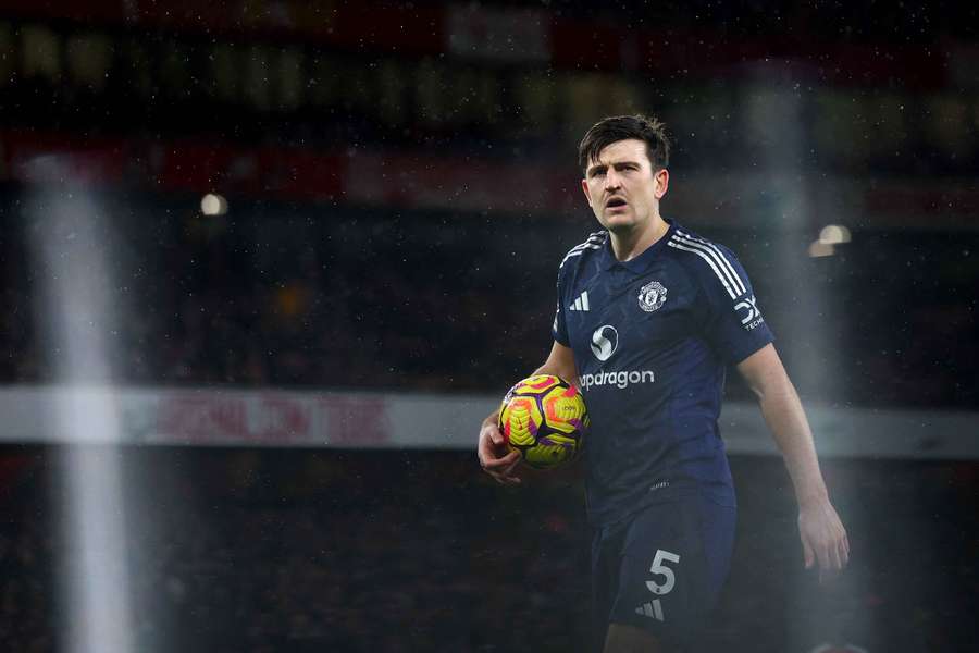Harry Maguire este la Manchester United din 2019