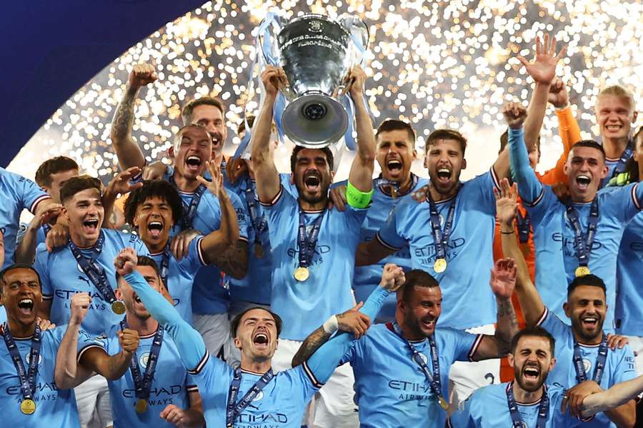 Man City's current players made history for the club