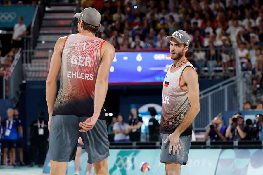 Nils Ehlers (l.) und Clemens Wickler gewinnen Bronze für Deutschland