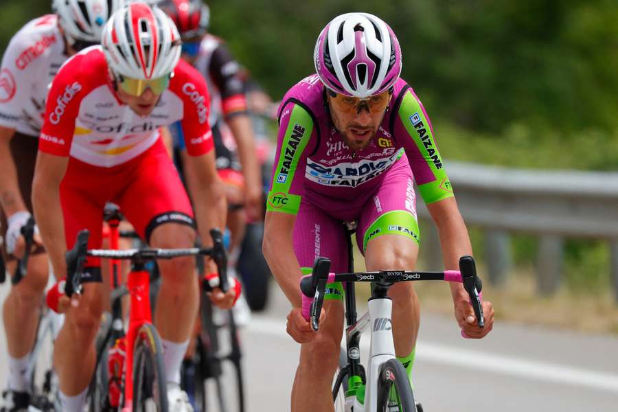 Giovanni Carboni sur le Tour d'Italie 2021.