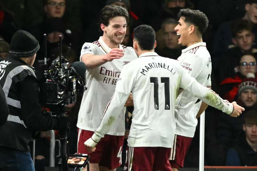 Rice bags brace as Arsenal come from behind to beat Bournemouth