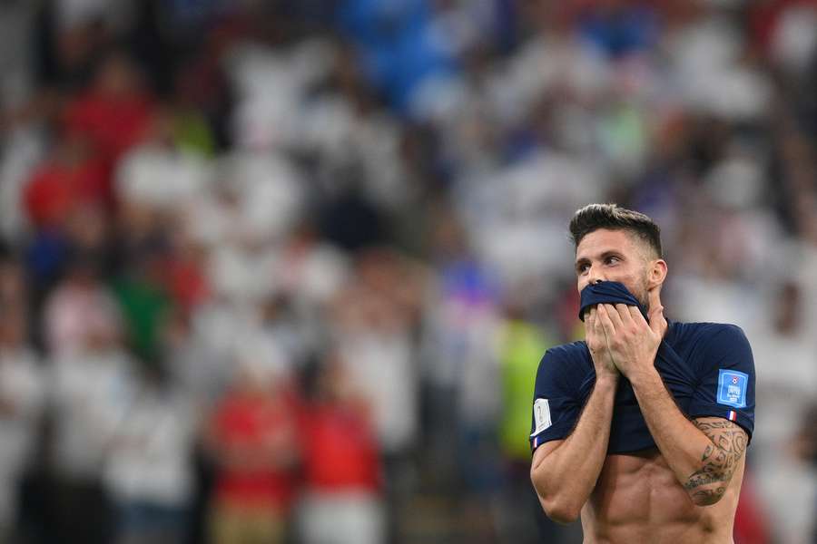 Olivier Giroud blev med sin scoring mod Polen i ottendedelsfinalen den mest scorende på det fransk landshold nogensinde. 