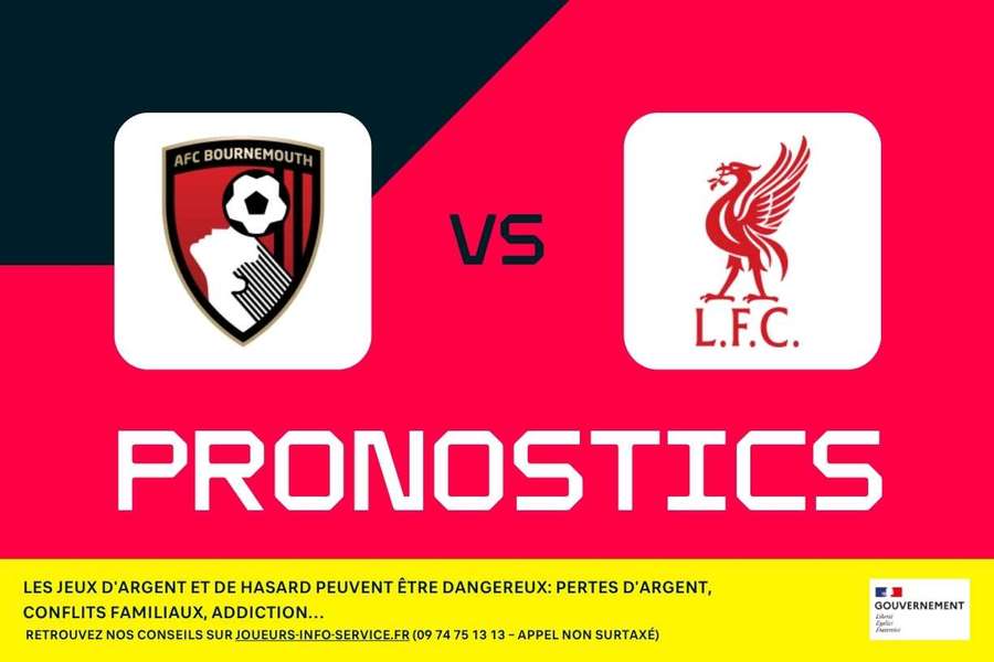 Bournemouth - Liverpool : pronostics, meilleurs paris et cotes (Premier League)
