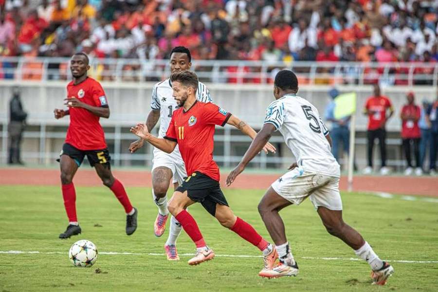 Mozambique's Pepo in action for his national side