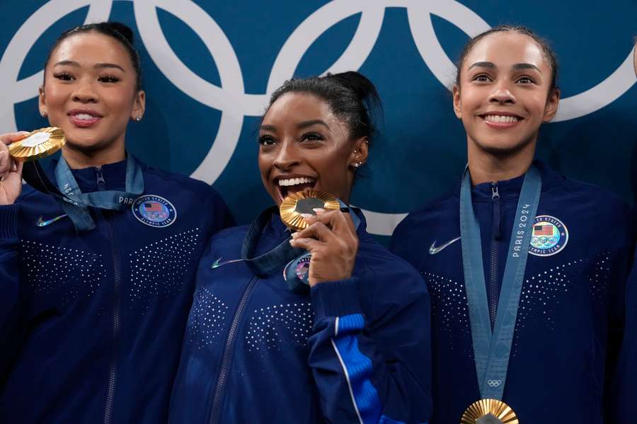 Simone Biles voltou a ser a estrela da companhia