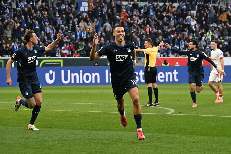 Tim Lemperle celebrates Tim Lemperle celebrates