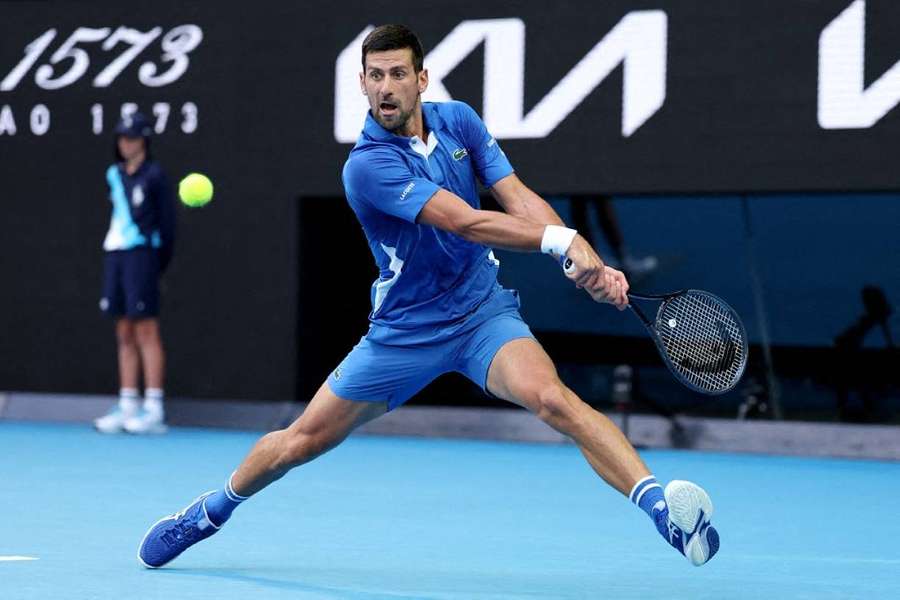 Djokovic à l'Open d'Australie.