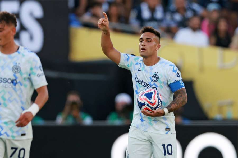 Lautaro Martinez fez o gol da Inter no primeiro jogo