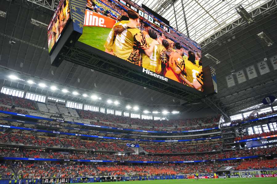 Il maxischermo dell'AT&T Stadium
