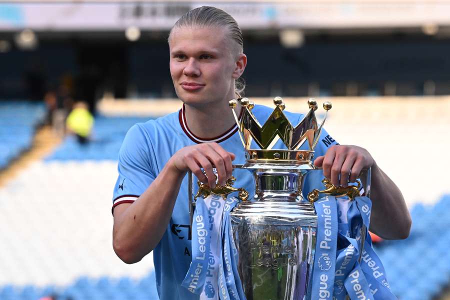 Erling Haaland was de ster van Manchester City's titelzege