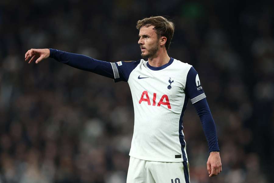 James Maddison avec Tottenham cette saison.