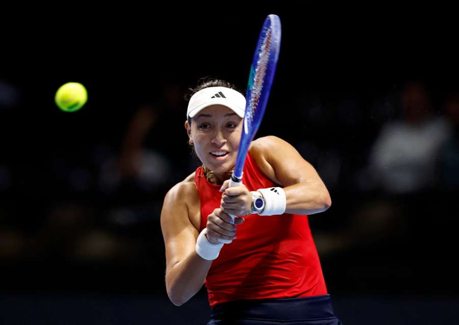 Jessica Pegula in action during her singles match against Katie Boulter Jessica Pegula in action during her singles match against Katie Boulter
