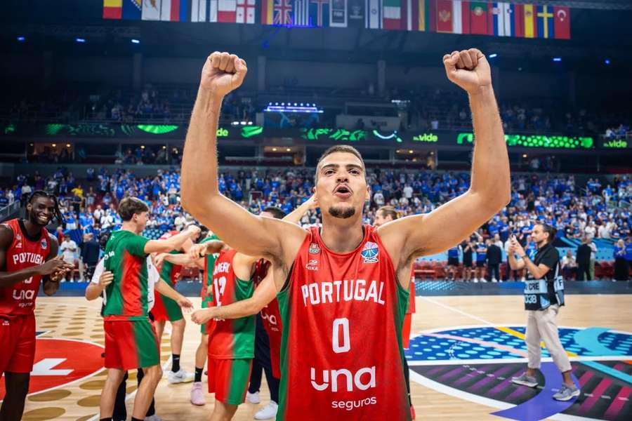 Diogo Brito celebra o apuramento de Portugal