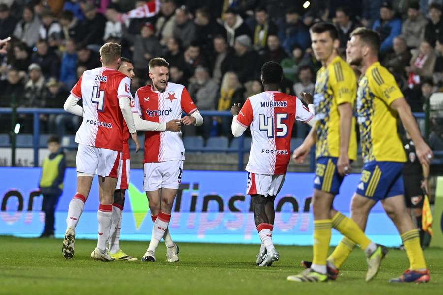 Slavia slaví úvodní zásah.