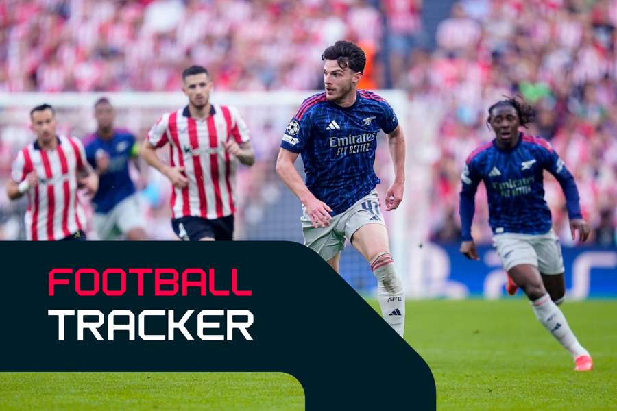 Rice on the ball for Arsenal