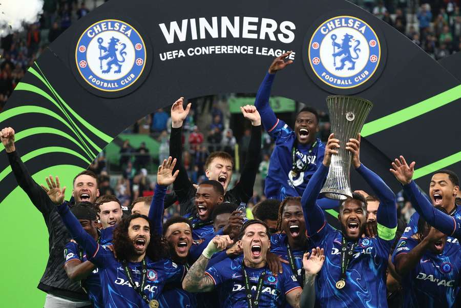 Chelsea were the most recent winners of the UEFA Conference League, beating Real Betis, 4-1. Chelsea were the most recent winners of the UEFA Conference League, beating Real Betis, 4-1.