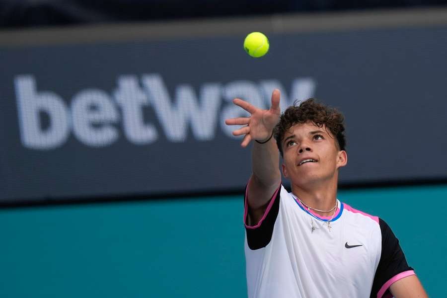 Darwin Blanch tijdens de Miami Open in maart