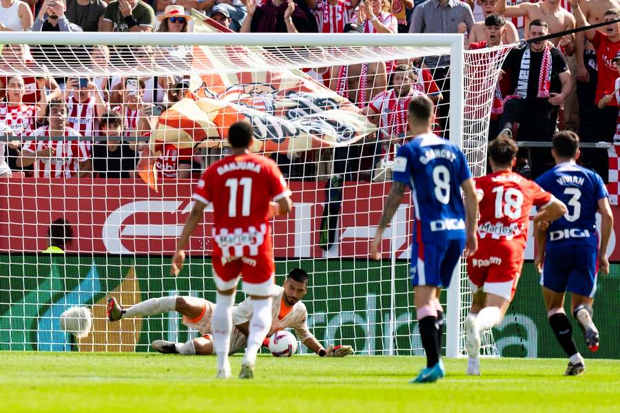 Paulo Gazzaniga was de held van de dag bij Girona