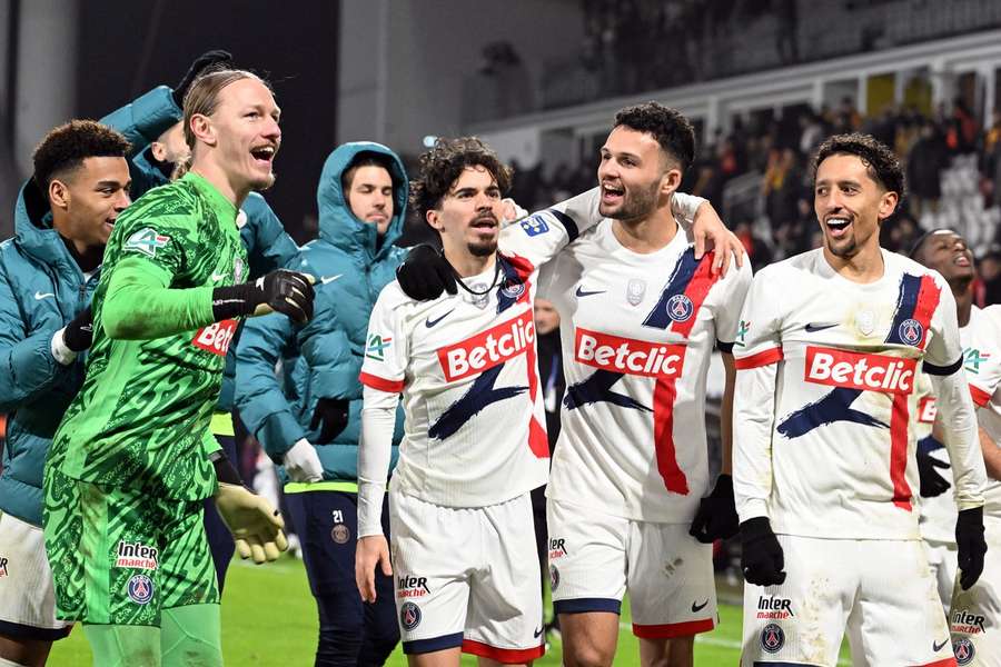Le PSG lors de son dernier match.