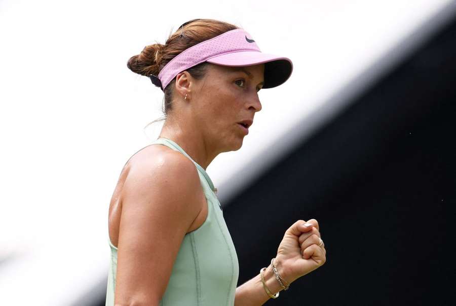 Maria bei ihrem Finaleinzug in Eastbourne