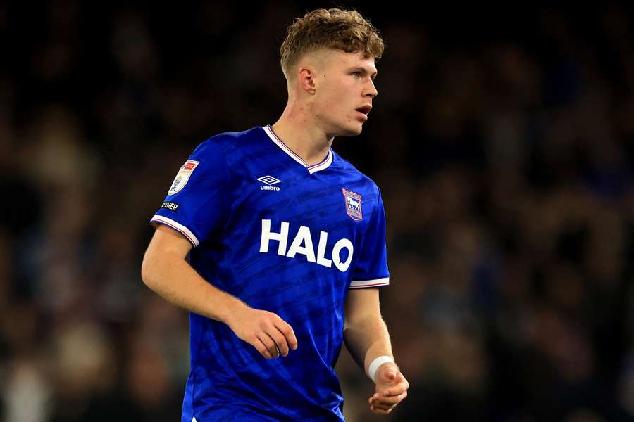 Sindre Walle Egeli in an Ipswich Town jersey.