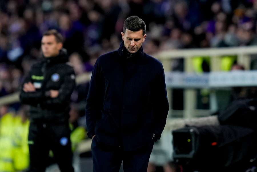 Motta looking dejected during match against Fiorentina