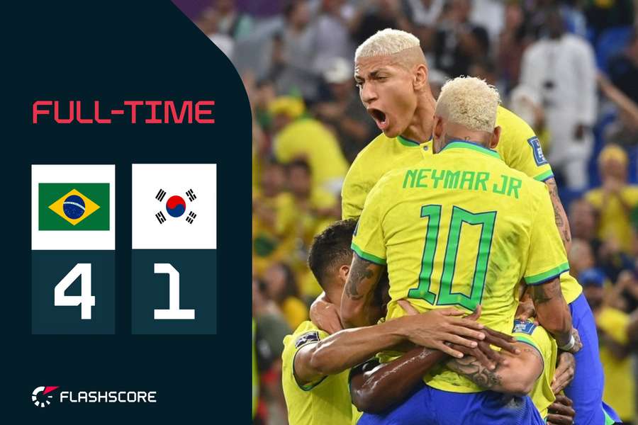 Neymar scored Brazil's second from the spot