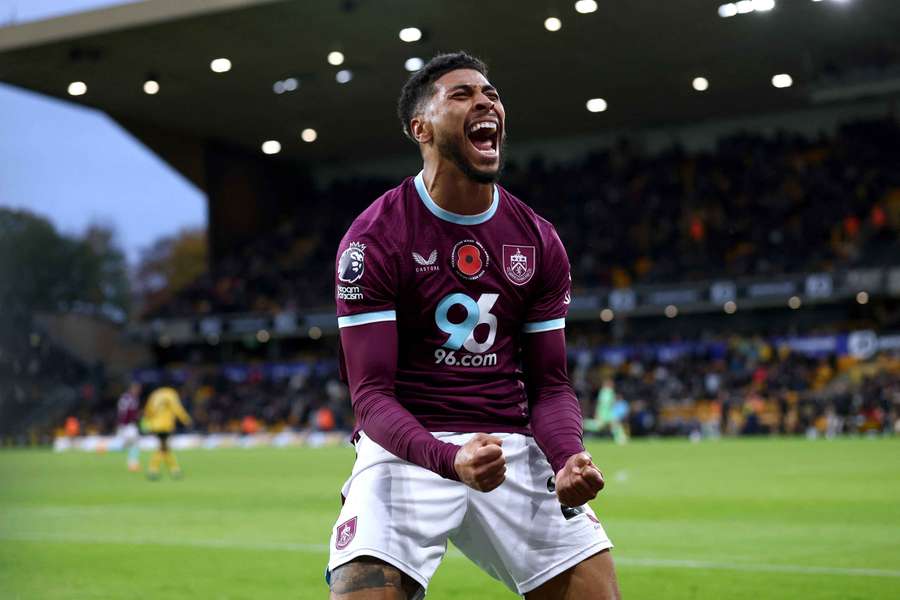 Foster celebrates his match-winning goal Foster celebrates his match-winning goal