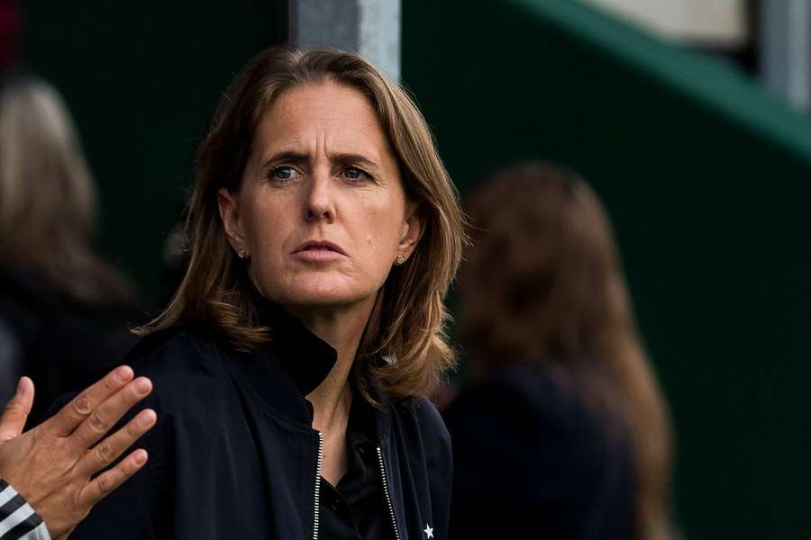 Britta Carlson saß in Dänemark interimsweise auf der DFB-Bank.