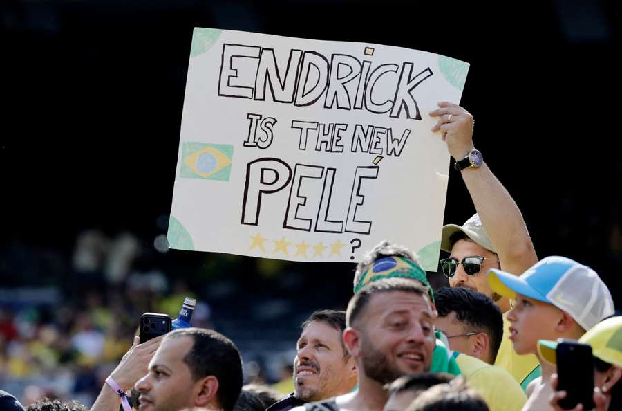 Endrick é a esperança da torcida brasileira Endrick é a esperança da torcida brasileira