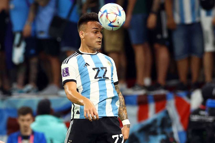Lautaro Martinez started two of the three group games for Argentina