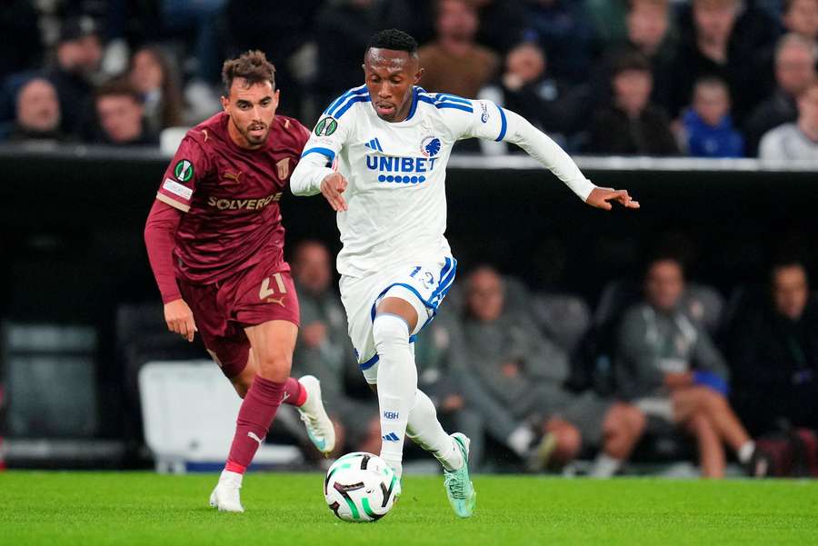 Ricardo Horta, capitão do SC Braga, em ação contra o Copenhaga Ricardo Horta, capitão do SC Braga, em ação contra o Copenhaga
