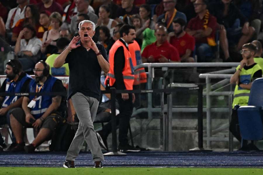 José Mourinho, treinador da Roma