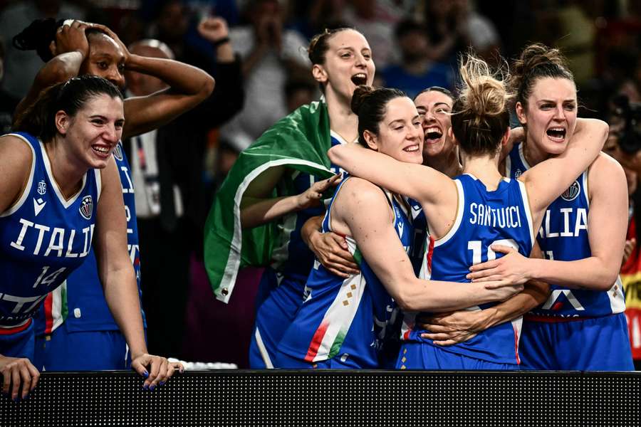 La gioia delle azzurre