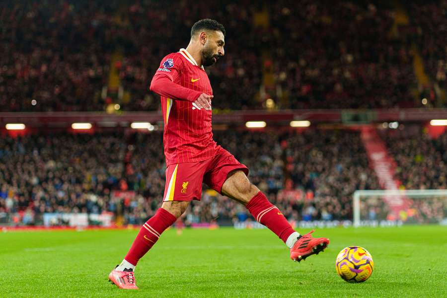Mohamed Salah avec Liverpool.