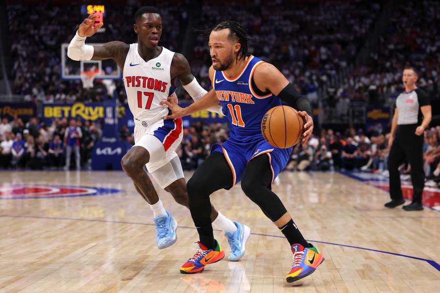 Jalen Brunson, contra los Pistons