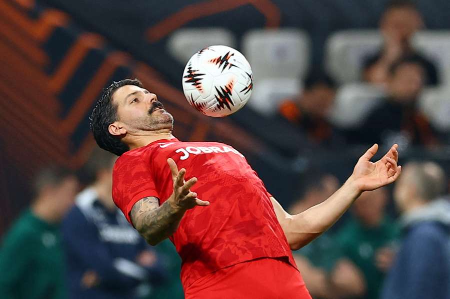 Anthony Jung beim Aufwärmen für das Europa-League-Finale Anthony Jung beim Aufwärmen für das Europa-League-Finale