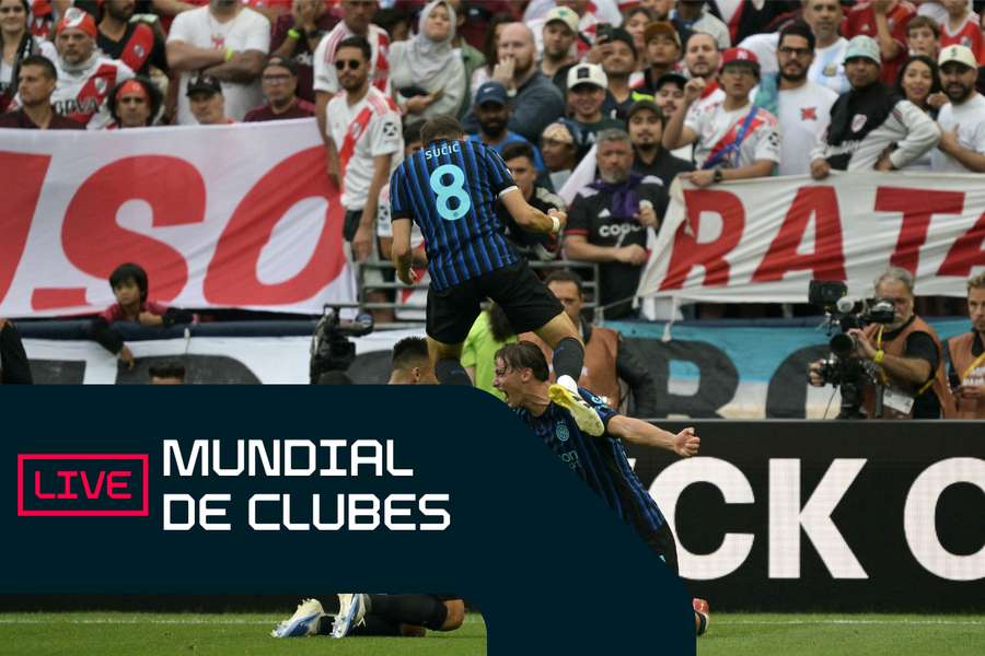 Lautaro Martínez celebra un gol del Inter