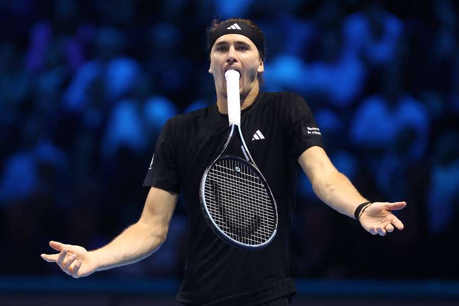 Ein Bild, das Worte spricht. Zverev nach einem abgewehrten Breakball Sinners per Ass.