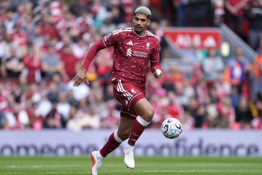 Liverpool's Ronald Araujo during a Premier League match at Anfield Liverpool's Ronald Araujo during a Premier League match at Anfield