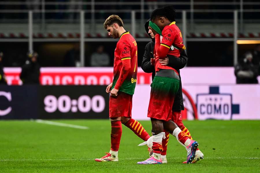 Rafa Leao após a derrota para a Lazio