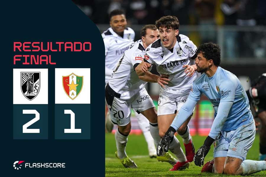 Diogo Sousa celebra o golo da vitória