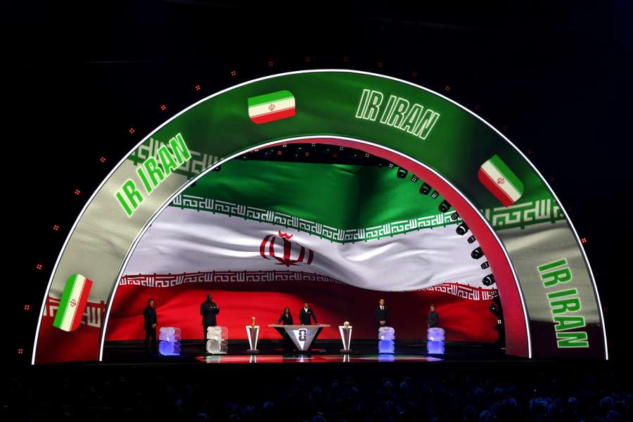Irán, durante el sorteo del Mundial
