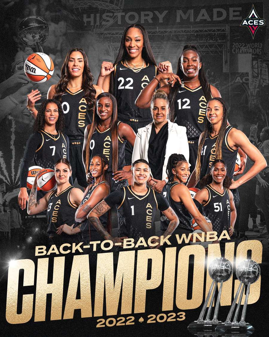 Vegas Aces vence o título da WNBA