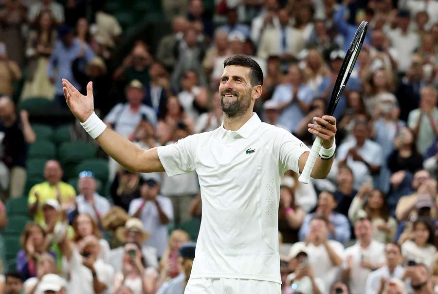 Djokovic celebrates