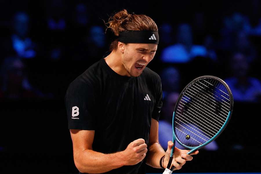 Alexander Zverev celebrates win
